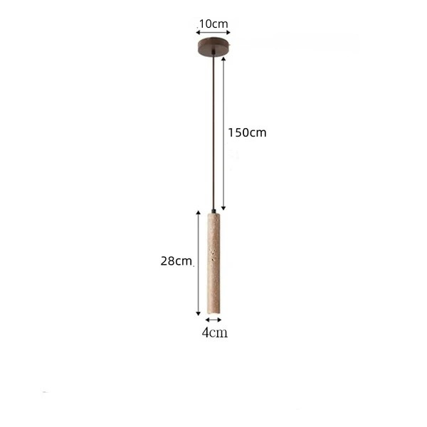 Deloin - Natuursteen Travertin Hanglamp