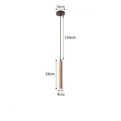 Deloin -  Natuursteen Travertin Hanglamp
